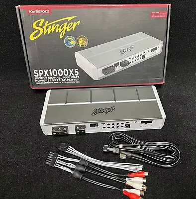 Stinger Spx1000x5 5 Channel Marine Amp 5-channel Powersports Amplifier Class D • $348.95