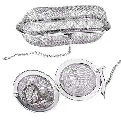 2Pcs Silver Jewelry Cleaner Baskets Ultrasonic Cleaning Solution  Small Parts • $11.87