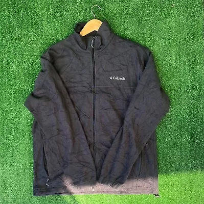 Vintage COLUMBIA Fleece Jacket Jumper L Black • $40