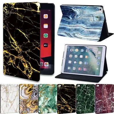 £7.99 • Buy Marble Leather Tablet Stand Cover Case For Apple IPad 23456789 10/mini /Air /Pro