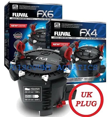 Fluval Fx6 Fx4 Fx2 External Power Filter Incl Media Canister Fish Tank Aquarium • £247.99