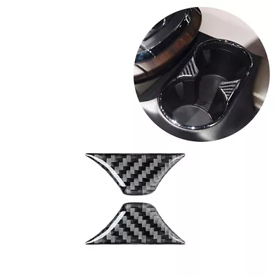 2pcs For Mazda CX-9 2016-22 Carbon Fiber Center Cup Holder Interior Trim • $7.63