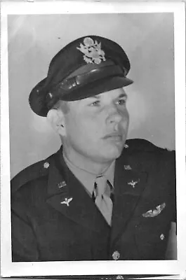 Brave Handsome US Air Force Soldier Official Portrait 1940s Vintage Photo • $9.99