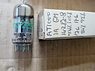 Sylvania JAN 6922 ECC88  Date Packed 6-68 NOS Valve Tube AT1000 Tester NOV19A • £30