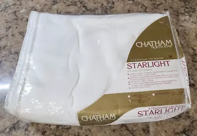 VTG CHATHAM North Star Starlight White 65/35 Full Size Blanket 80x90 NEW SEALED • $28.99