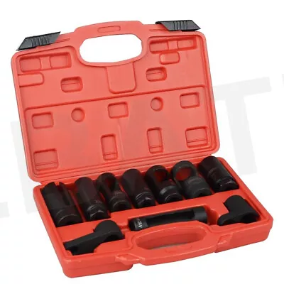 10Pcs Oxygen Sensor Socket Set Sensor Oil Pressure Sending Unit Removal Kit • $39.88