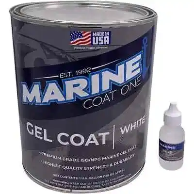 Marine Coat One Black Gelcoat Repair Kit For Boat (Black With Wax Quart) • $44.99