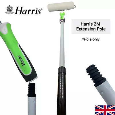 Harris Extension Pole 2m Paint Roller Extendable Long Handled Wall Ceiling DIY • £9.99