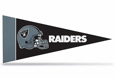 Oakland Raiders NFL Mini Pennant 9 X4 New Felt Made In USA Banner • $2.99