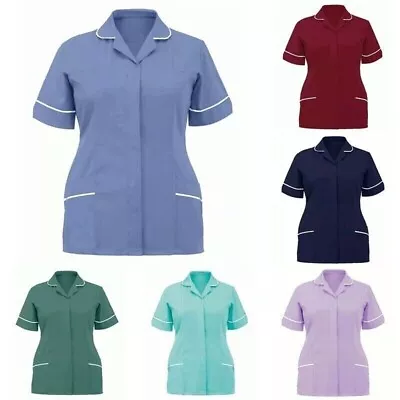 Nursing Healthcare Tunic Dentist Hospitality Carers Therapist Maid Nurse Uniform • £10.59