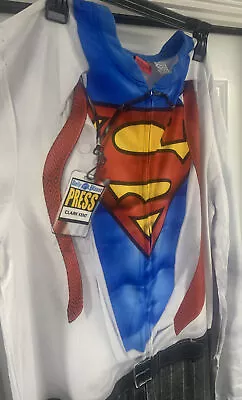 Superman Clark Kent Halloween Costume Mens Large 1 PC PJ Marvel Disney Superhero • $12.95