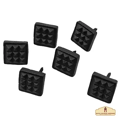 Medieval Decoration Nails Hardware Iron Waffle Clavo Furniture Decor Set Of 6 • $14.95