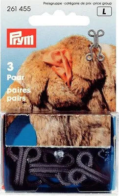 £4.55 • Buy 3 Fur Hooks Hook And Eyes Various Colours Brass Umzogen
