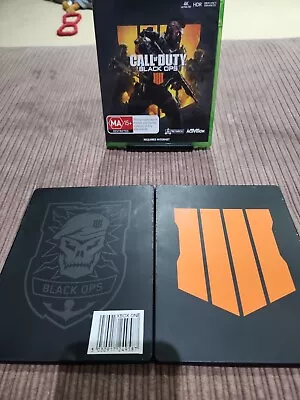 Call Of Duty Black Ops 4 IIII Steel Book Xbox One Game Steelbook + Free Postage • $24.50