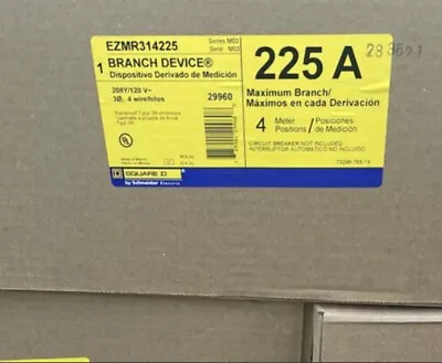 Square D Meter Pak EZMR314225 Stack 3 Phase Ringless 225A/socket ED4U • $3999.99