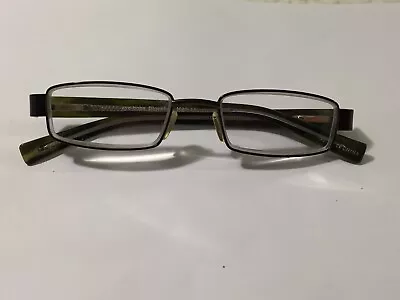 Eye Bobs IBall France Blockhead Glasses Green Bronze Metal Frame Clear Lenses • $67