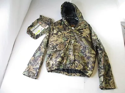 Stearns Dry Wear Mossy Oak Quilted Camo Hunt Rain Jacket Pack Gear Sz L • $20.29