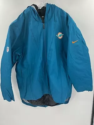 Miami Dolphins Team Issued/game Used On Field Nike Heavy Cold Weather Jacket • $129.99