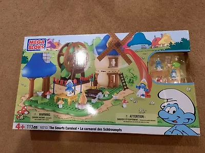 Mega Bloks Smurfs Carnival 10713 113 Pcs New • $100