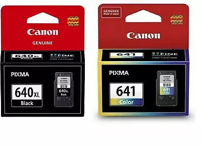 Genuine Canon Cartridges PG-640XL Black & CL-641 Colour For MG4260 TS5160 MG3660 • $65.95
