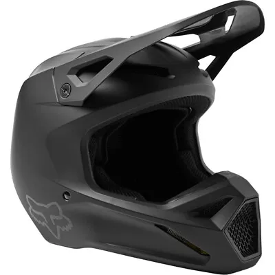 NEW Fox V1 Matte Black Kids Motocross Dirt Bike Helmet • $199