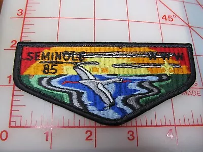 OA Lodge 85 SEMINOLE Collectible Rough Pebbled Plastic Back Patch (mY) • $6.99