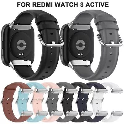 Leather Watchband Replacement Bracelet For Redmi Watch 3 Active Smart Watch • $14.56