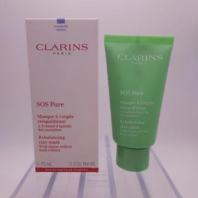 Clarins SOS Pure Rebalancing Clay Mask With Alpine Willow 2.3oz Sealed  • $12.99