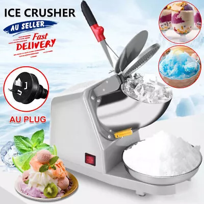 Electric Ice Crusher Shaver Machine Commercial Snow Cone Maker 2200R/min 380W • $60.99