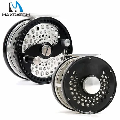 Maxcatch 3/4/5/6/7/8/9/10WT Classic Fly Fishing Reel Clicker Disc Drag System  • $139