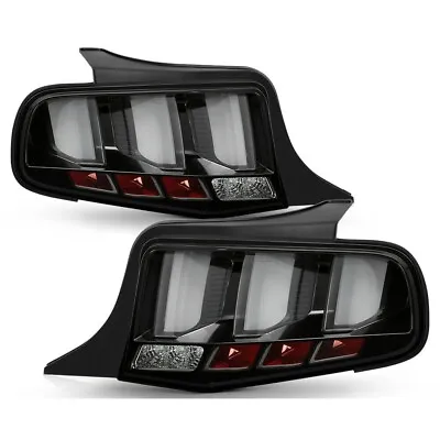 Ford 10-12 Mustang Black LED Tube Sequential Turn Signal Tail Brake Lights • $368.21