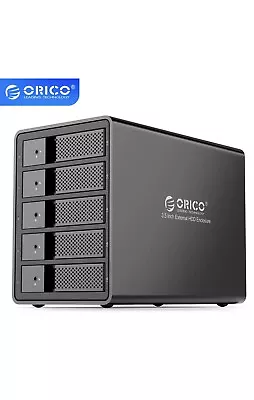 ORICO 5 Bay 3.5 Inch Enclosure USB 3.0 To SATA Hard Drive HDD SSD Case With RAID • $149.99