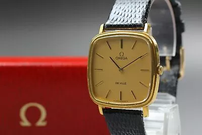 【Exc+5】 Vintage Omega DeVille 111.0118 625 Gold Square Men's MT Watch From... • $686.96
