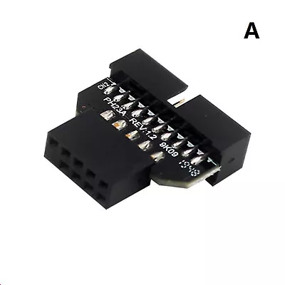 New Panel Plug Connector USB3.0 19-pin To USB2.0 9-Pin Adapter For Motherboard • £5.03