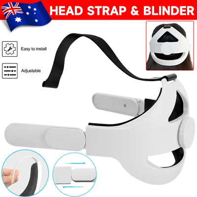 $38.95 • Buy Adjustable Headband For Oculus Quest 2 VR Head Strap Headset + Eye Blinder Set