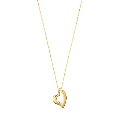 $785 • Buy Georg Jensen. 18k Gold Heart Pendant #1631 - 'Hearts Of Georg Jensen'