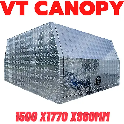 $1750 • Buy VT 1500x1770x860mm Checker Aluminum Canopy Toolbox UTE TRUCK Workmate Storage