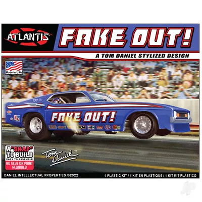 Atlantis Models 1:32 Tom Daniel Fake Out Funny Car Dragster Plastic Kit • £26.49