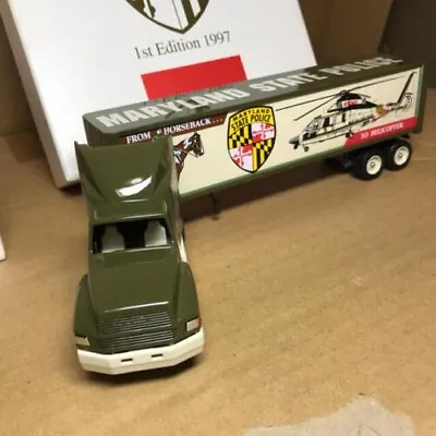 Winlos Maryland State Police Trailer Made In USA Diecast Car • $212