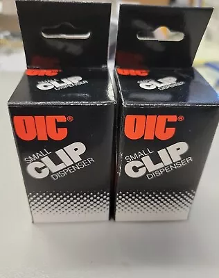 OIC 2x Paper Clip Dispenser Magnetic Holder 2-3/4  X 1-1/2  X 1-1/2  Brand New! • $3.39