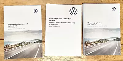 2021 Volkswagen VW Golf GTI Owner’s Manual - FRENCH / CANADA • $39