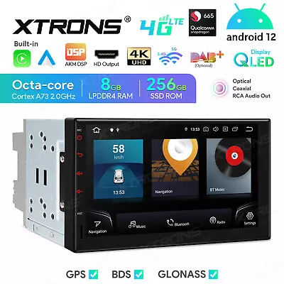 Wireless Car Play 2-Din 7  Android 13 8+256GB Car Stereo GPS Radio Head Unit DSP • $329.99