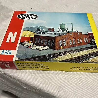 HELJAN N Scale Model  B 676 Machine Works Building Kit F4 • $50.89