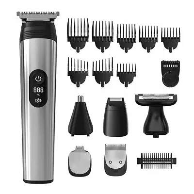 Beard Trimmer For Men - 22 Piece Beard Grooming Kit Face Nose Ear Groomer • $31.39