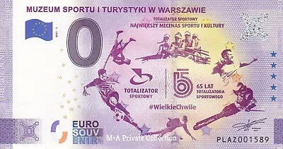 £6.73 • Buy 0 Euro Note POLIA - MUZEUM SPORTU I TURYSTYKI W WARSZAWIE PLAZ-2021-1 Rare!
