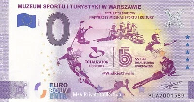 £6.73 • Buy 0 Euro Note POLIA - MUZEUM SPORTU I TURYSTYKI W WARSZAWIE PLAZ-2021-1 Rare!