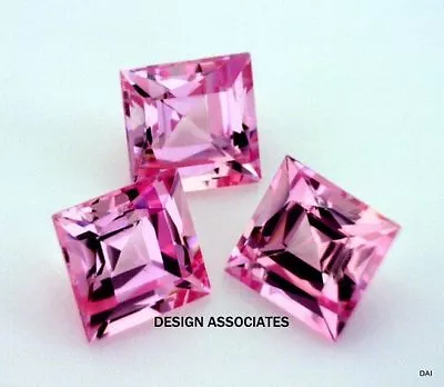 Lab Created Pink Sapphire 8 Mm Square Cut Aaa • $3.29