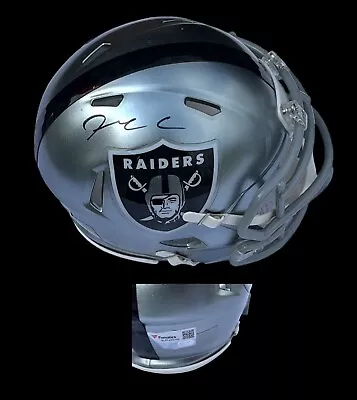 Max Crosby Autographed Las Vegas Raiders Mini Helmet Fanatics COA • $288.72