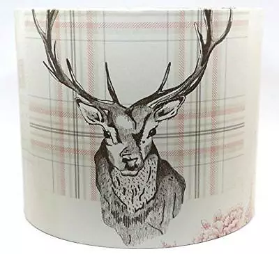 Stag Lampshade For A Ceiling Light Shade Tartan Woodland Deer Rustic Highland  • £29.99