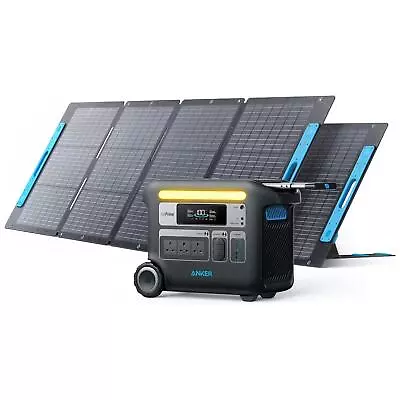 Anker SOLIX F2000 767 PowerHouse Power Station Battery 2x 200w 531 Solar Panels • £1998